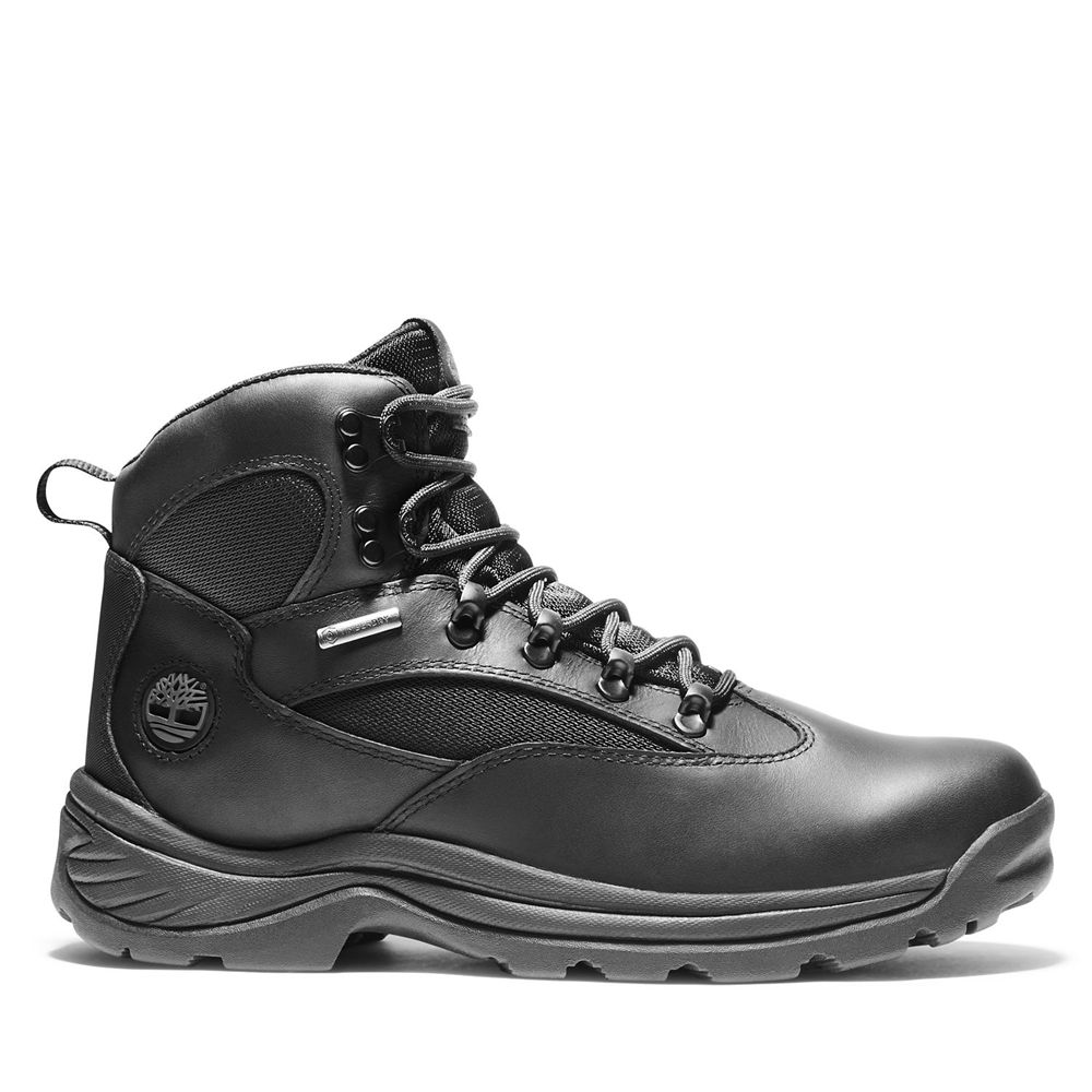 Timberland Mens Hiking Boots Chocorua Trail Mid Waterproof - Black - India JH9704582